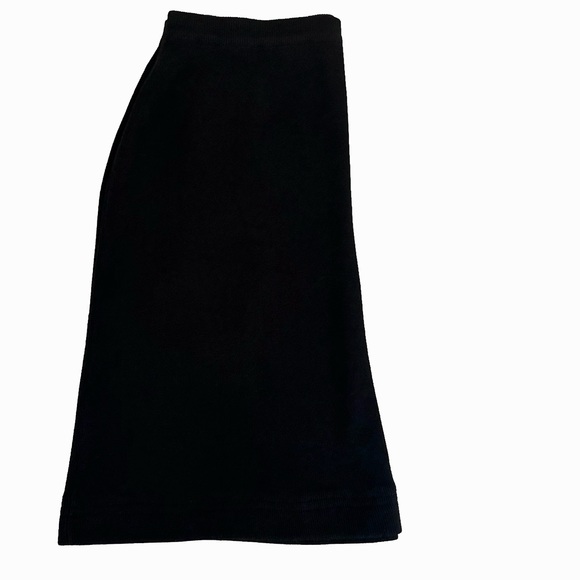 Dressbarn Black A-Line Elastic Waistband Heavy Knit Sweater Skirt Size 18 - Picture 5 of 6